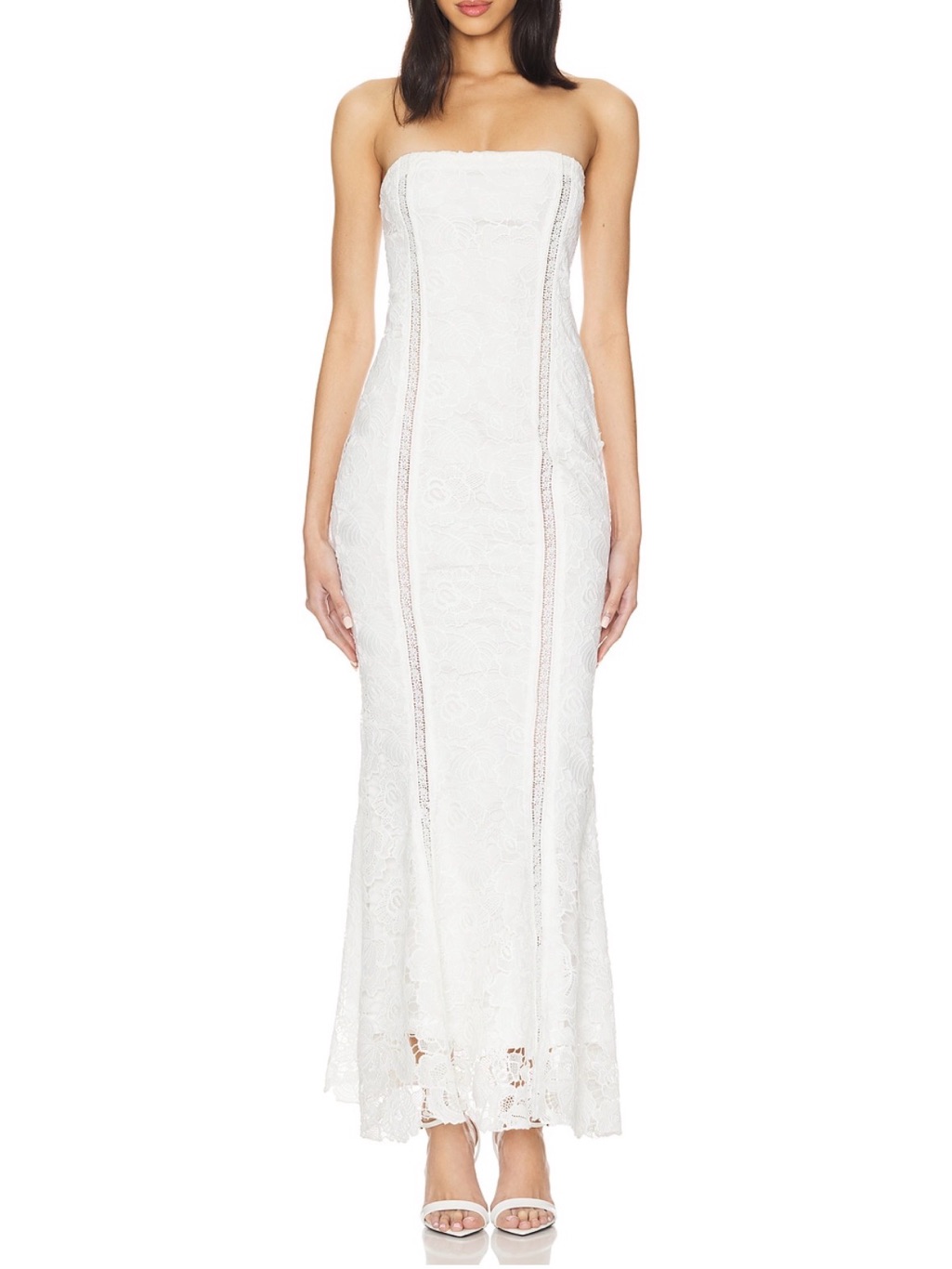 Rococo Sand White Maxi Dress